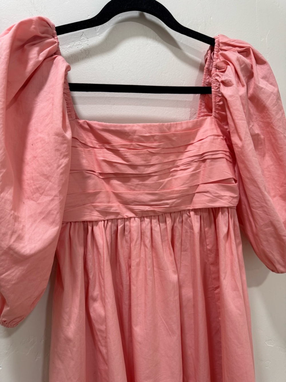 NWT Abercrombie & Fitch Emerson Poplin Puff Sleeve Mini Dress XS Light Pink - Picture 7 of 16